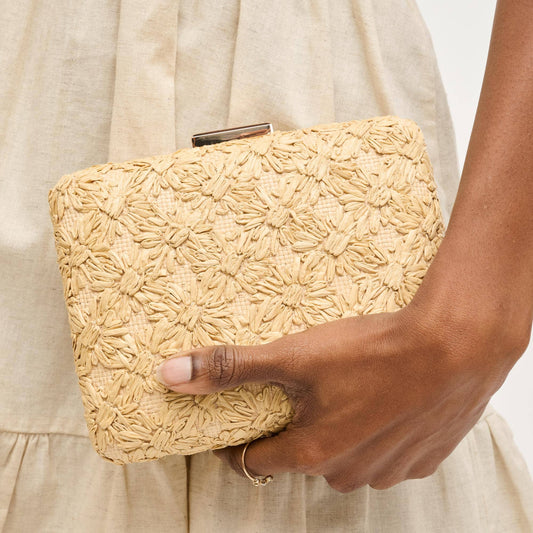 Samantha Evening Bag: Natural