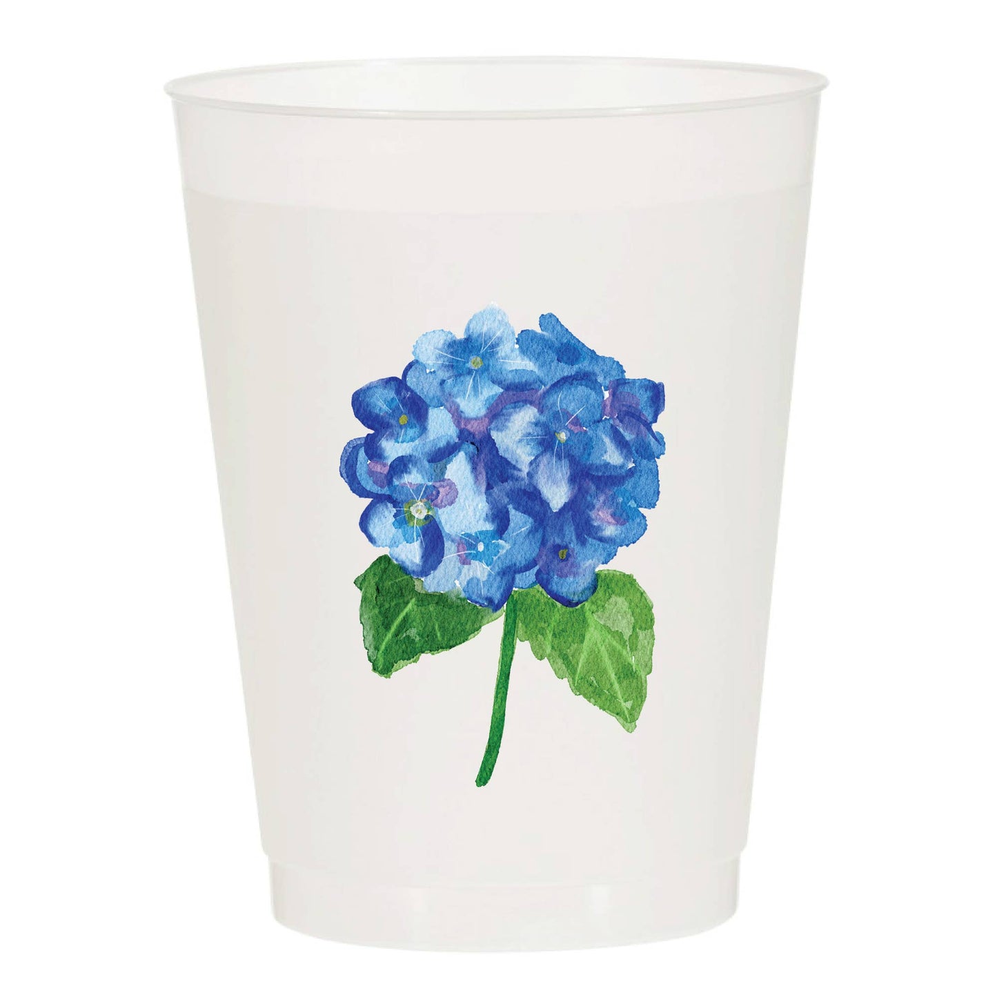 Hydrangea Frosted Cups - Summer: Pack of 6
