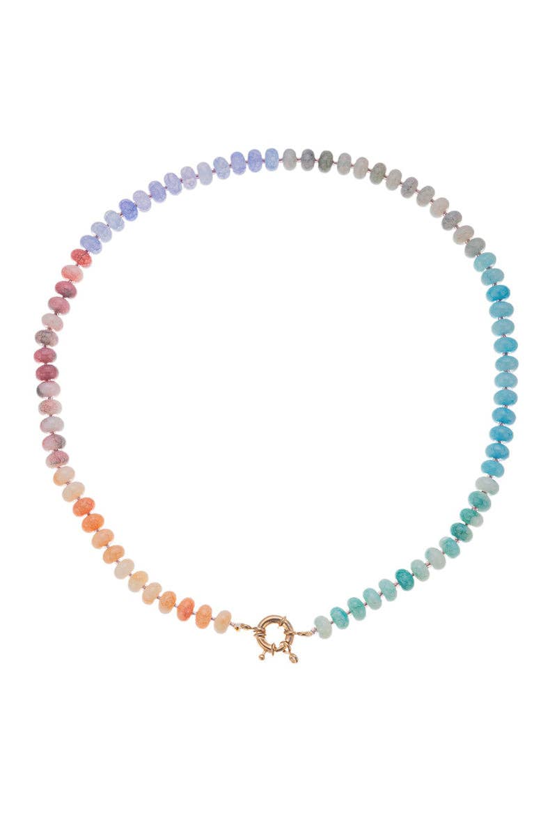 Vibrant Beaded Necklace: 17 / One Size