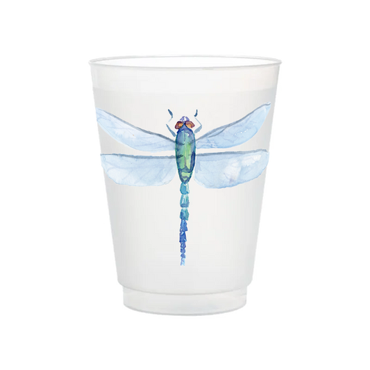 Dragonfly Frosted Cups | Set of 6