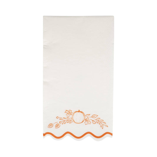 Falloween Pumpkin Guest Napkin