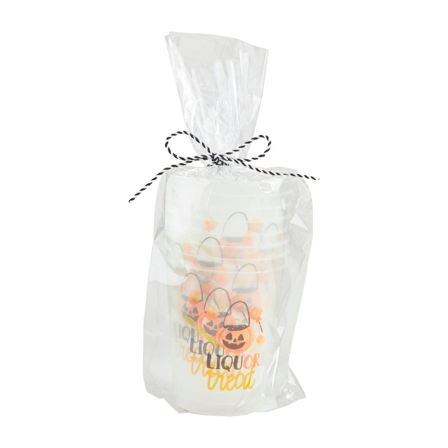 Liquor Treat Halloween Glow Party Cup Set