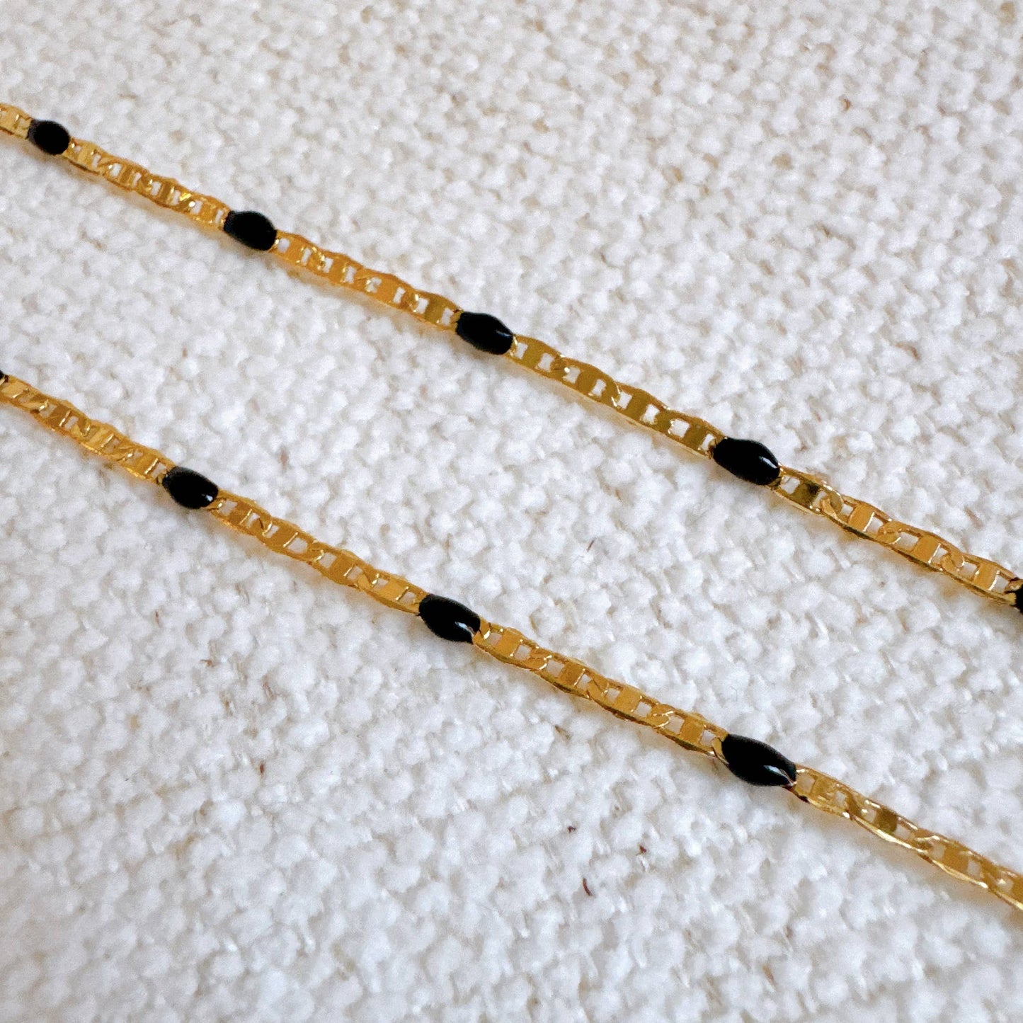 Non Tarnish Color Pop Chain: Black