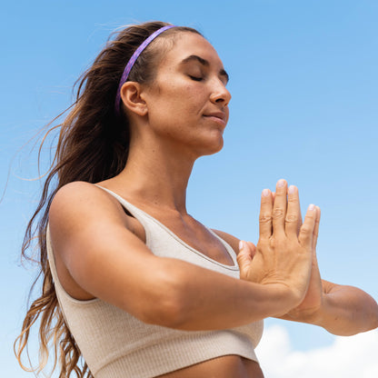 No Slip Elastic Thin Sports Headbands for Girls  Space Tie Dye