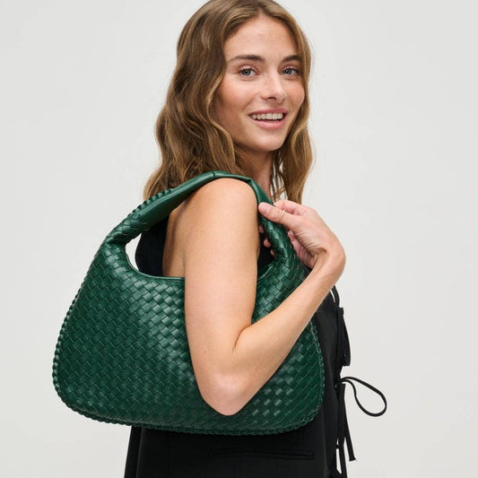 Adela Woven Hobo: Emerald