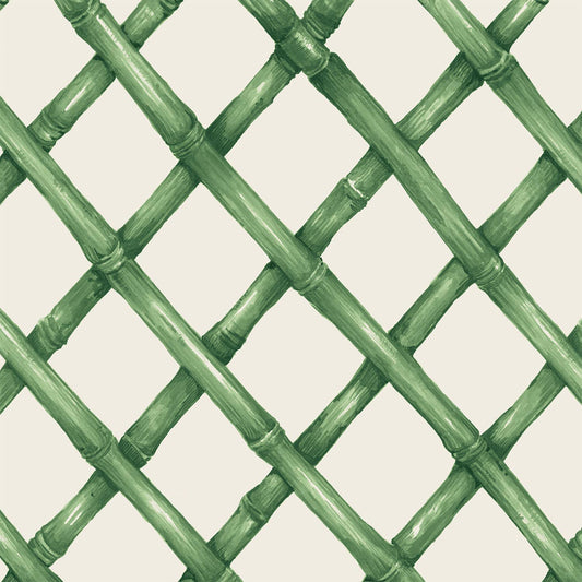 Green Lattice Cocktail Napkin