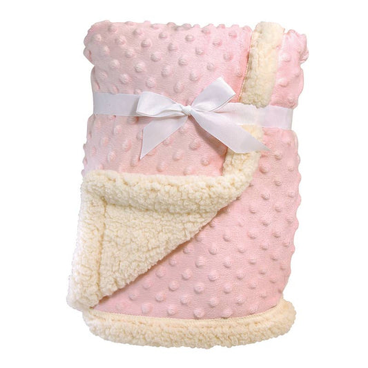 Sherpa Blanket - Pink Bumpy