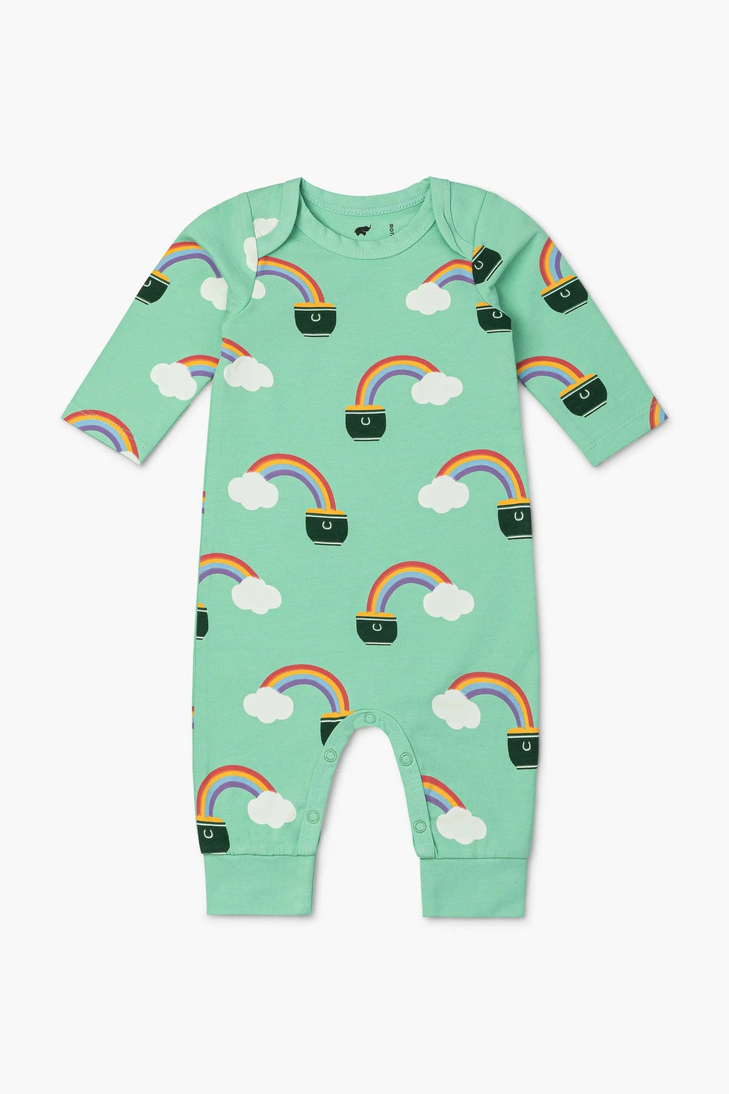 St. Patricks Day Baby Jack + Jill Romper_Pot of Gold: Unisex / Pot of Gold