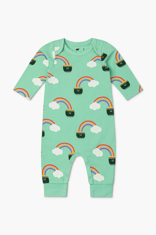 St. Patricks Day Baby Jack + Jill Romper_Pot of Gold: Unisex / Pot of Gold