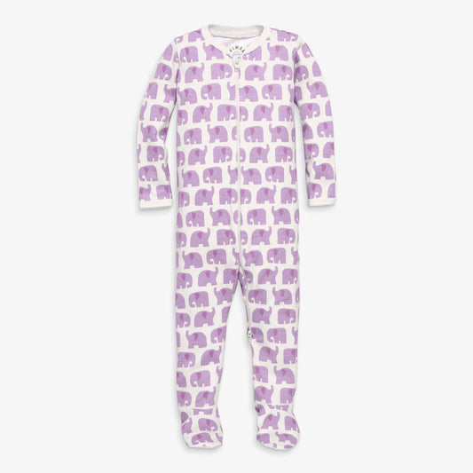 Organic Animal Friends Zip Footie