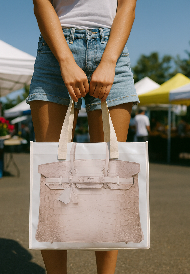 Designer Inspired Re-Usable Shopper Tote 