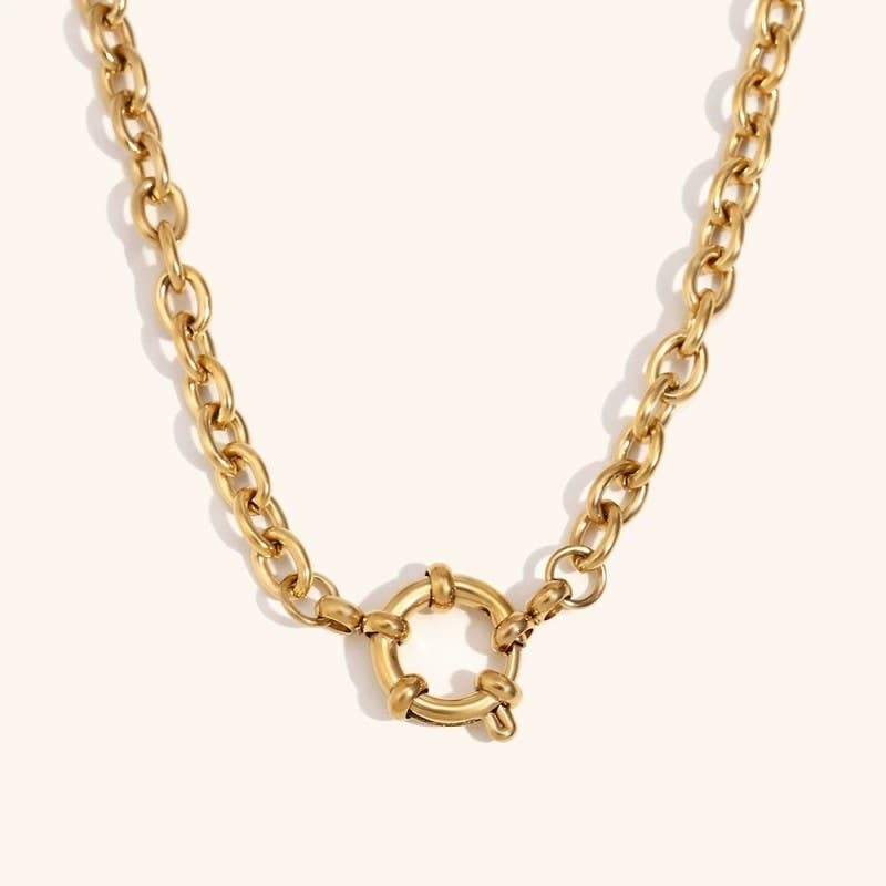 18k Stainless Steel Tarnish Free Chain Necklaces | Cable