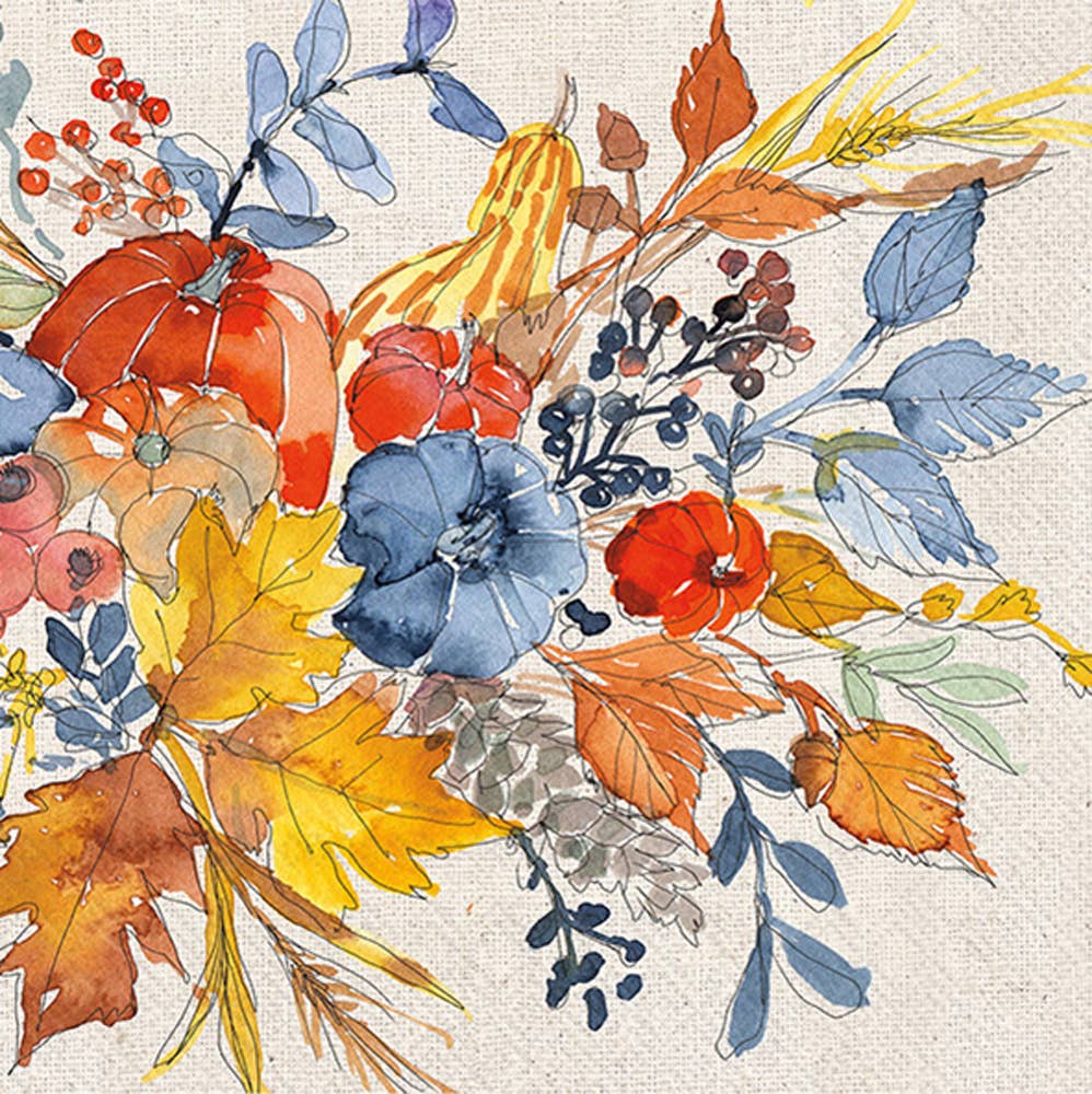 Fall Flair Cocktail Napkins Autumn