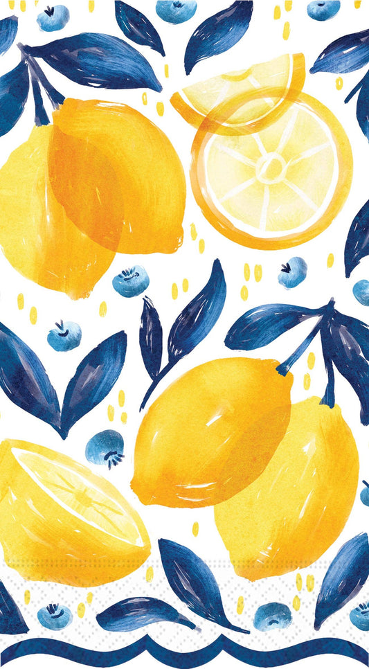 Lemon Blueberry Guest Towel Napkin