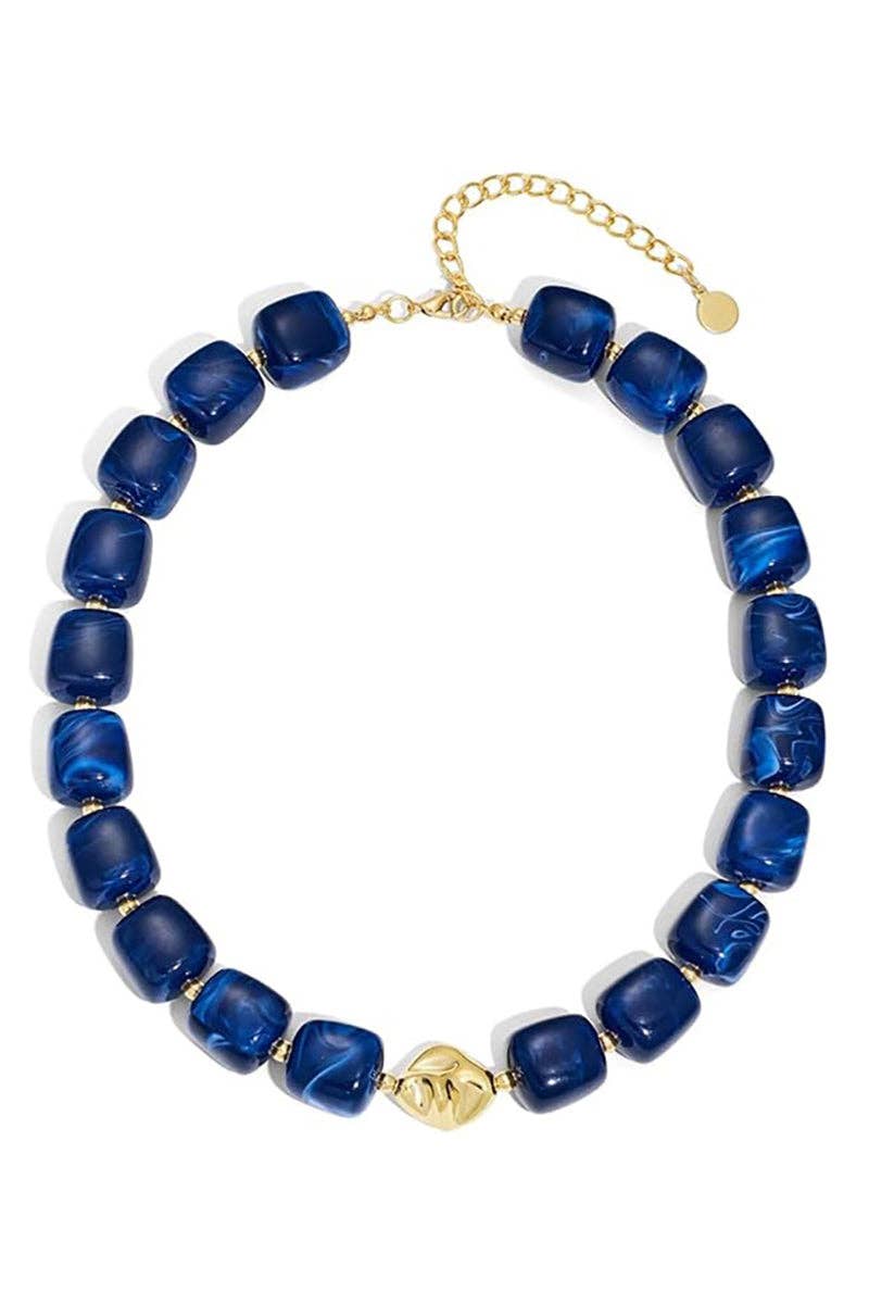 Bold Chunky Beaded Statement Necklace: 7 / One Size