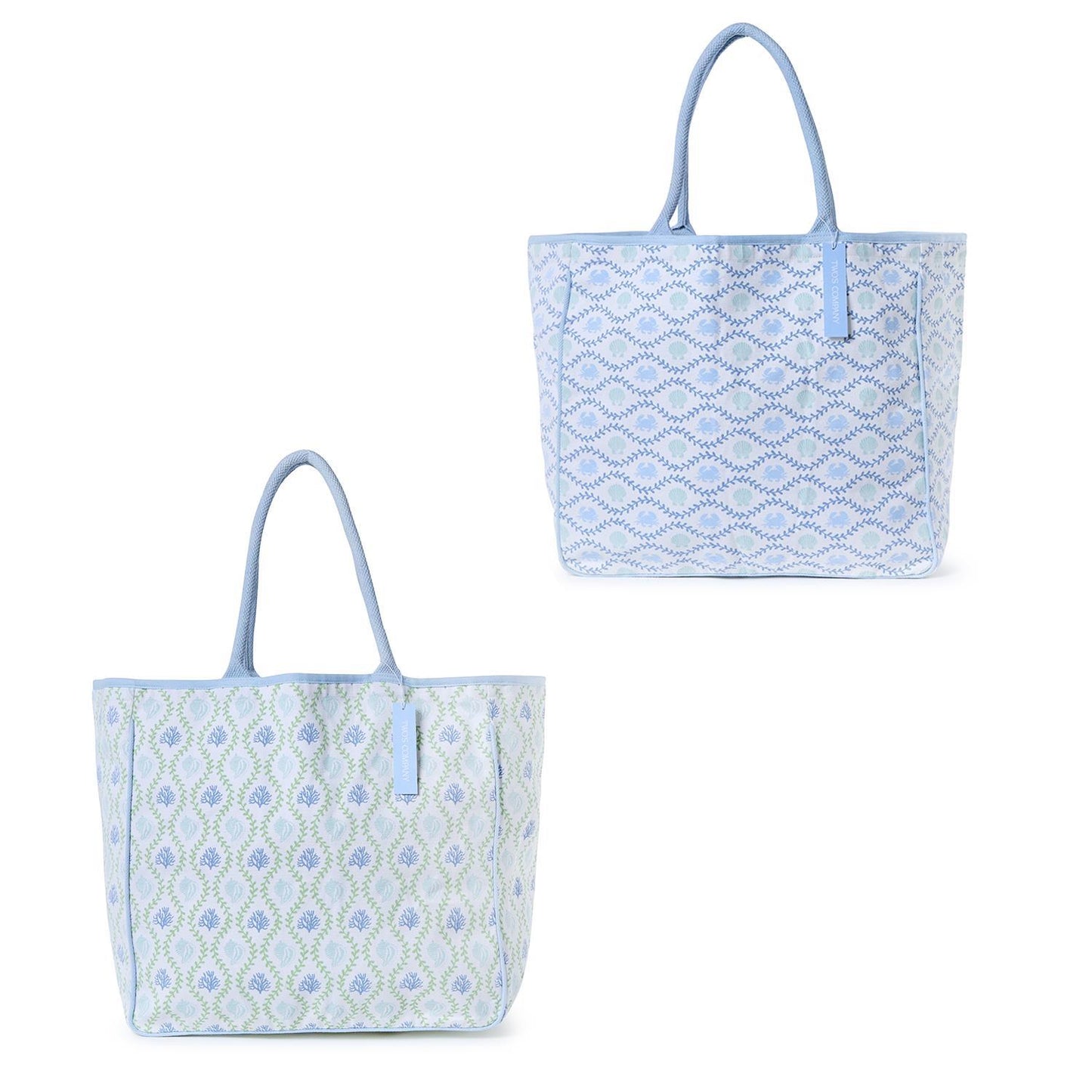 Coastal Block Print Tote