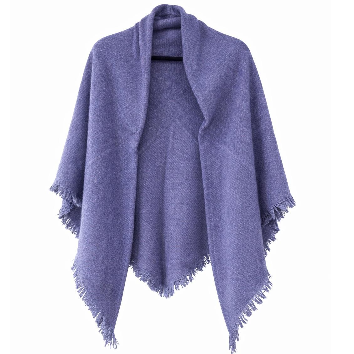 Soft Embrace Polyester/Wool Triangle Wrap: 06 PPL
