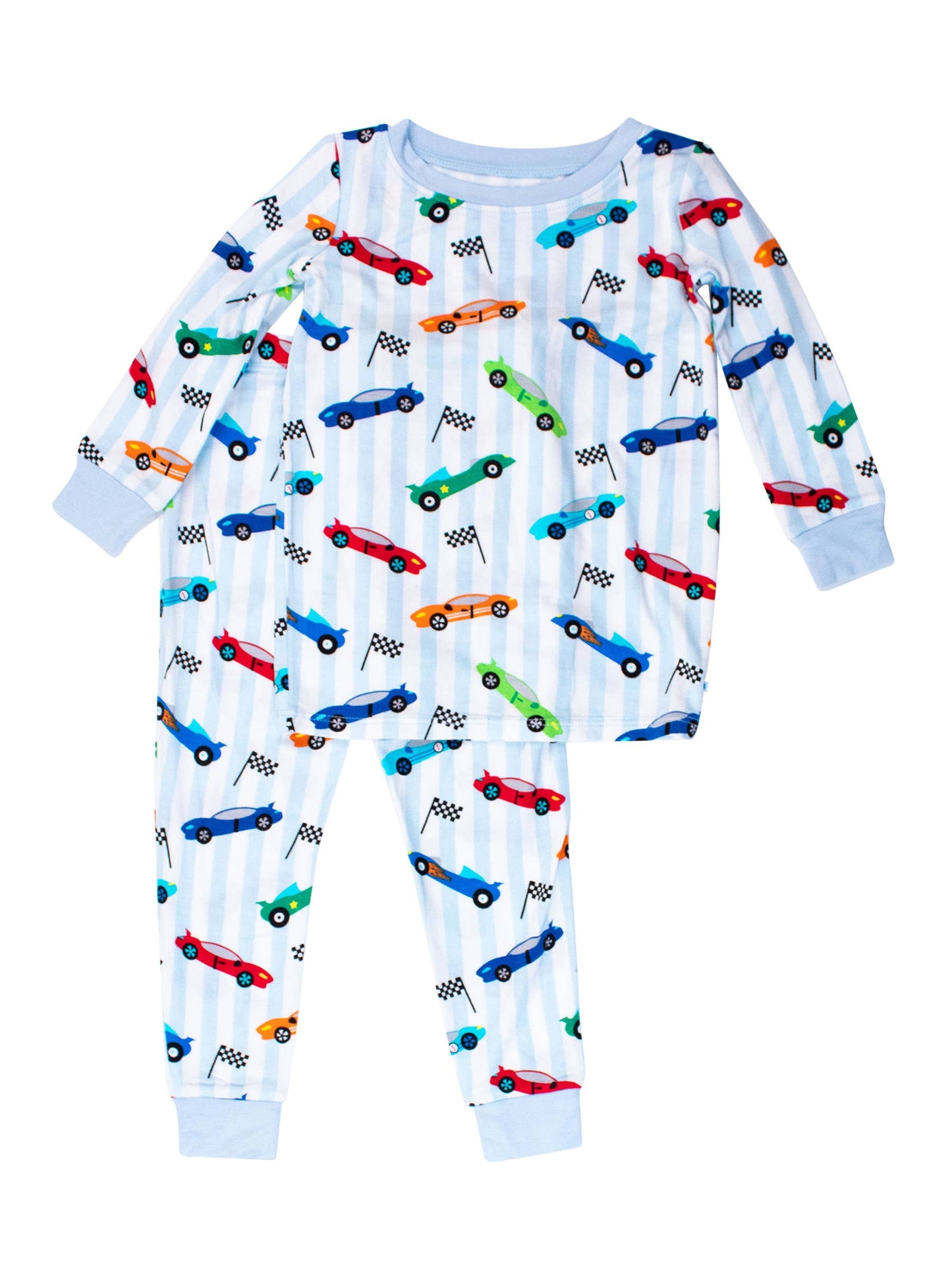 Boys Let's Roll Bamboo Viscose Long Sleeve Pajama Set