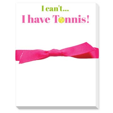 I Can't I Have Tennis Mini Notepad