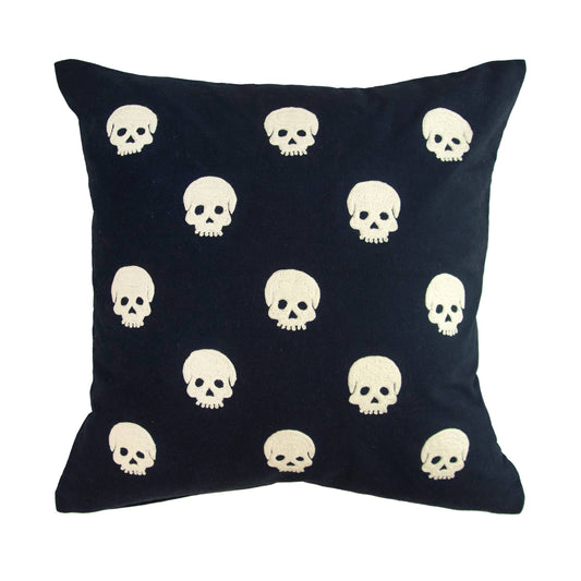 Halloween Spooky Skulls Throw Pillow