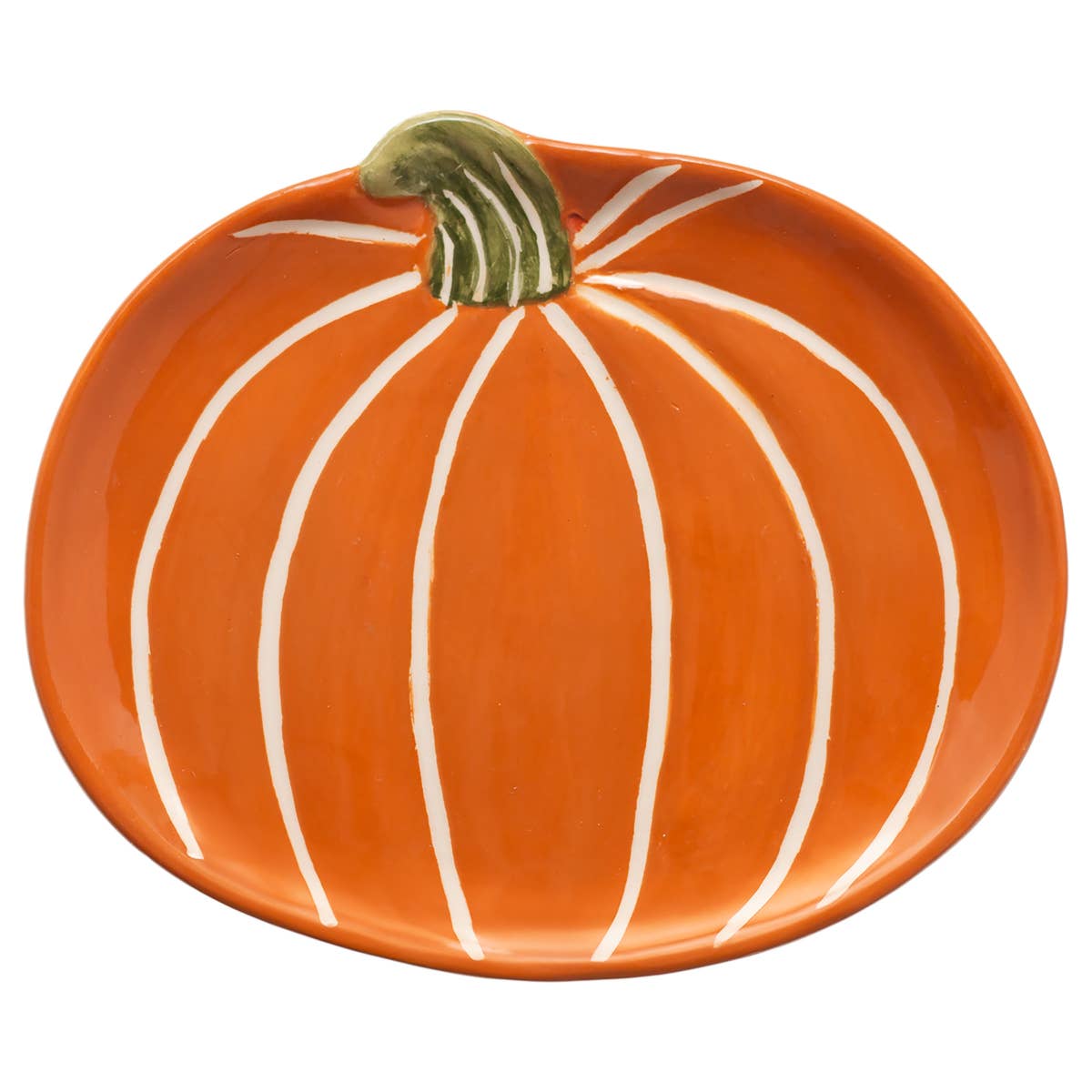 Orange & White Pumpkin Dish