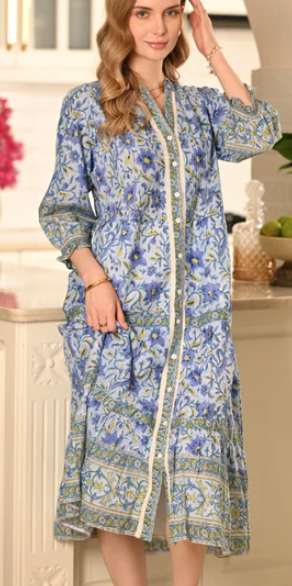 Liana Midi in Floral Rush