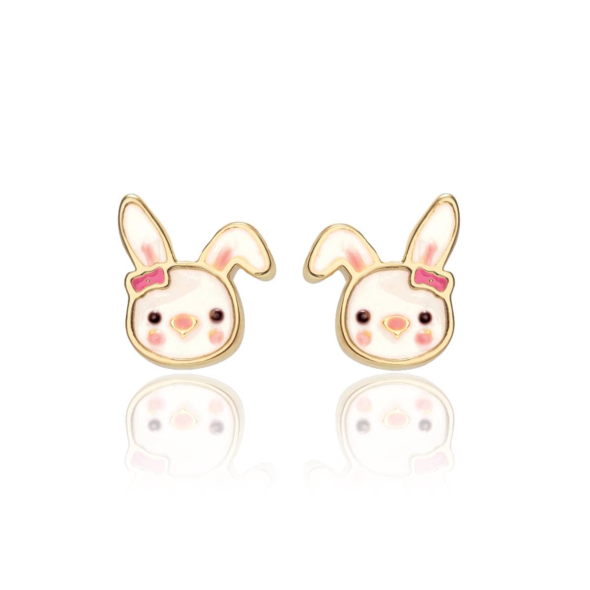 Bouncy Bunny Cutie Stud Earrings