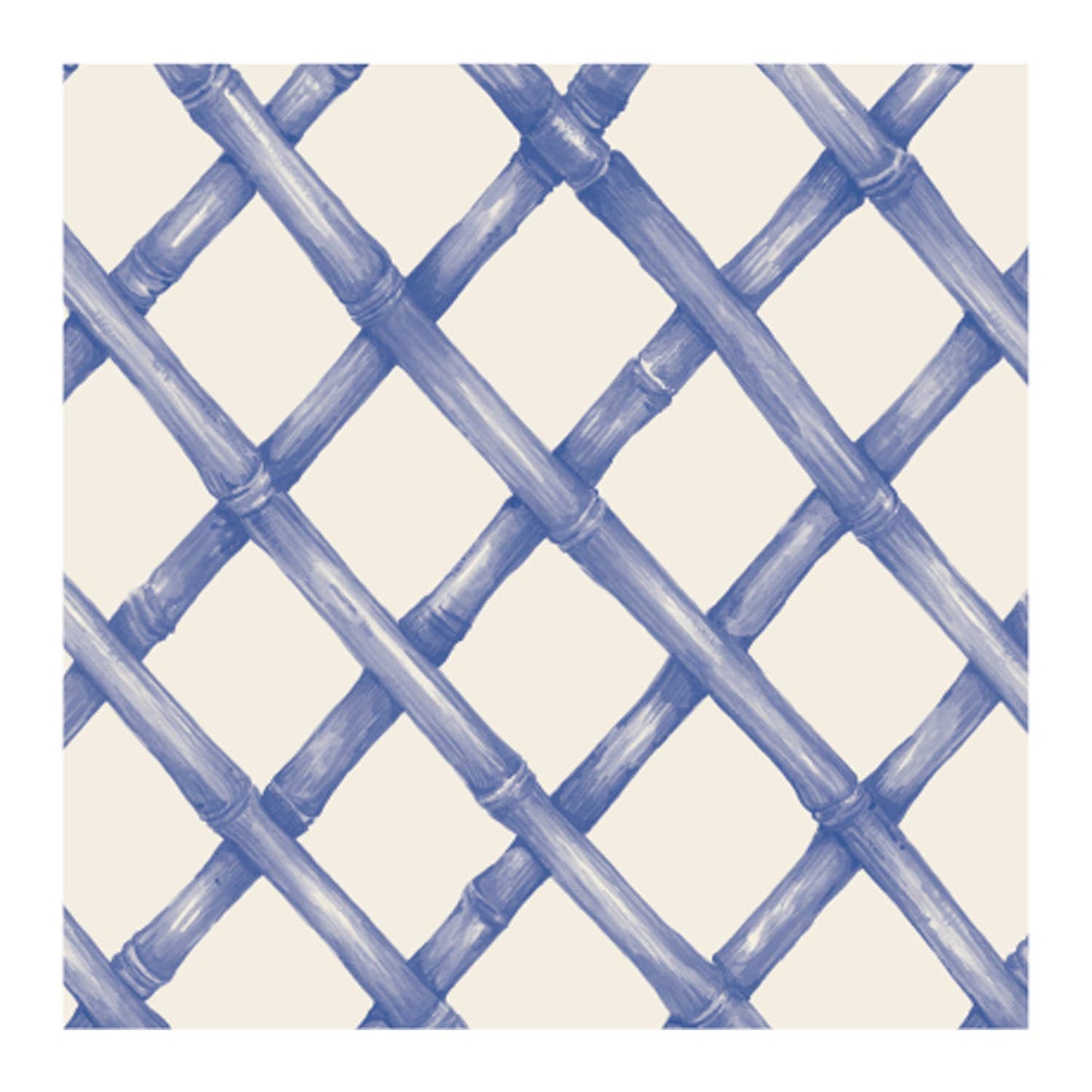 Blue Lattice Cocktail Napkin