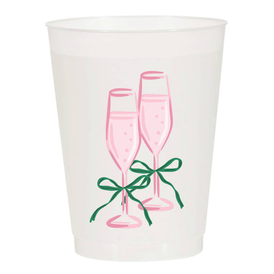 Champagne is For Celebrating Frosted Cups - Girly: Pack of 10