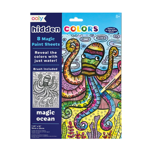 Hidden Colors: Magic Paint Sheets - Magic Ocean (9 PC Set)