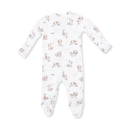 Angel Dear Explorer Puppy Blue - 2 Way Zipper Footie - image 3