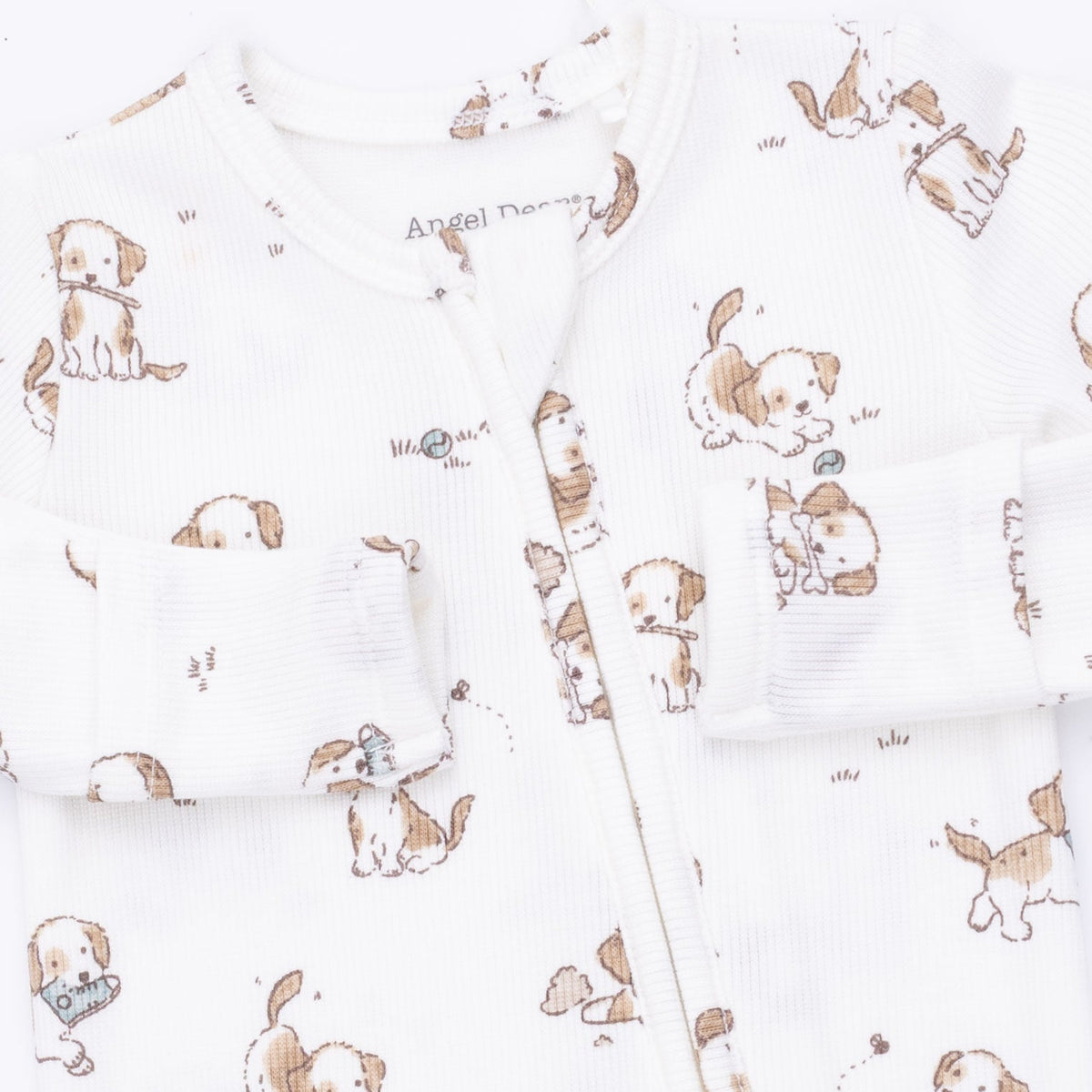 Angel Dear Explorer Puppy Blue - 2 Way Zipper Footie - image 5
