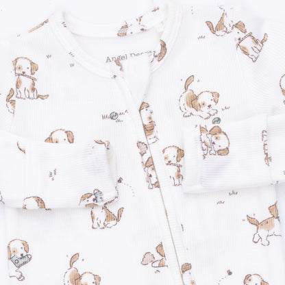 Angel Dear Explorer Puppy Blue - 2 Way Zipper Footie - image 5