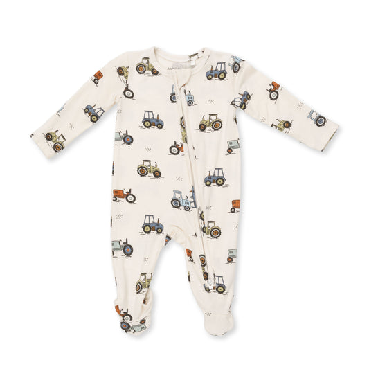 Angel Dear Future Farmer - 2 Way Zipper Footie