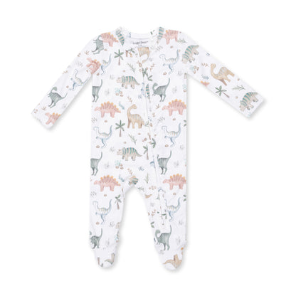 Angel Dear Sweet Baby Dinos - 2 Way Zipper Footie - image 2