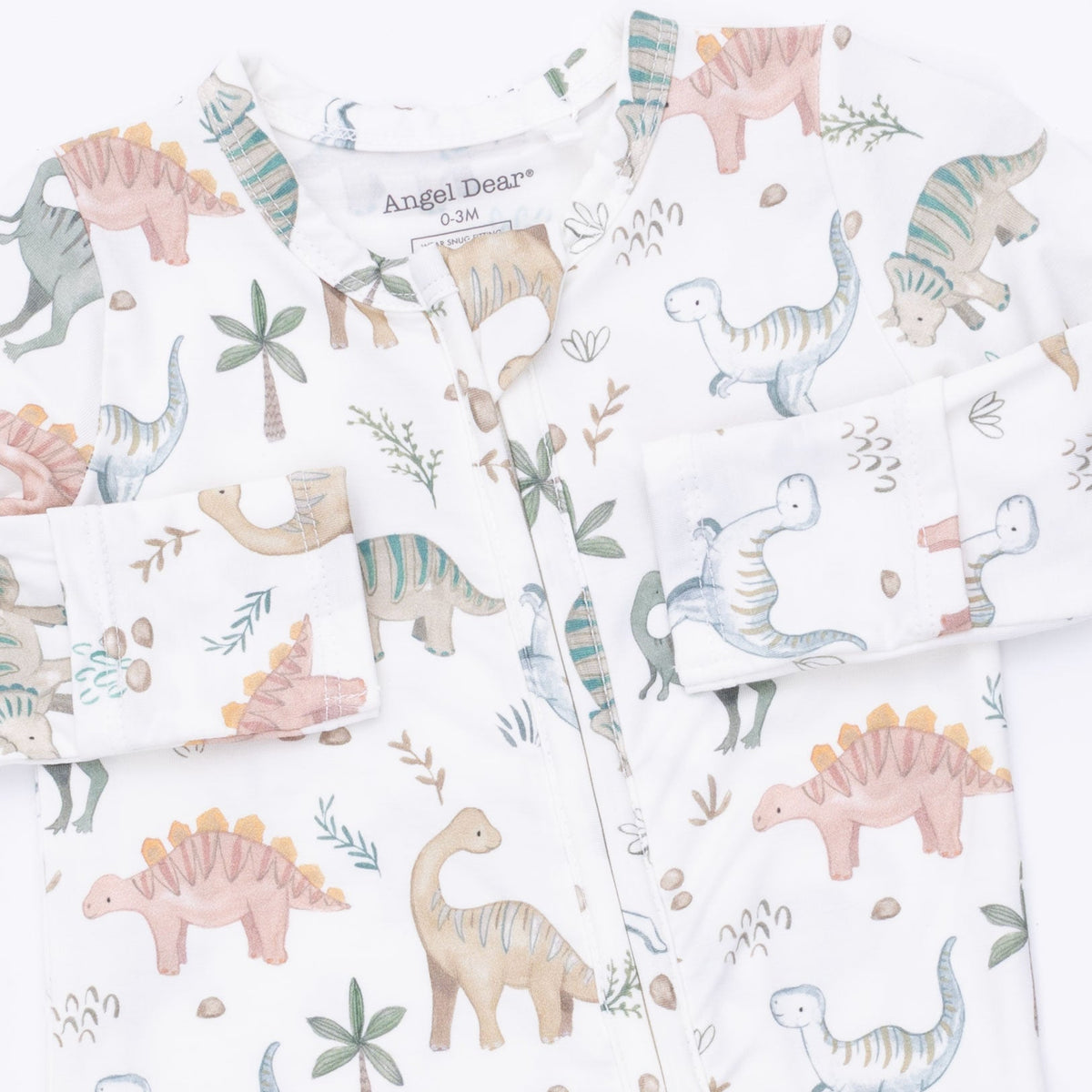 Angel Dear Sweet Baby Dinos - 2 Way Zipper Footie - image 4