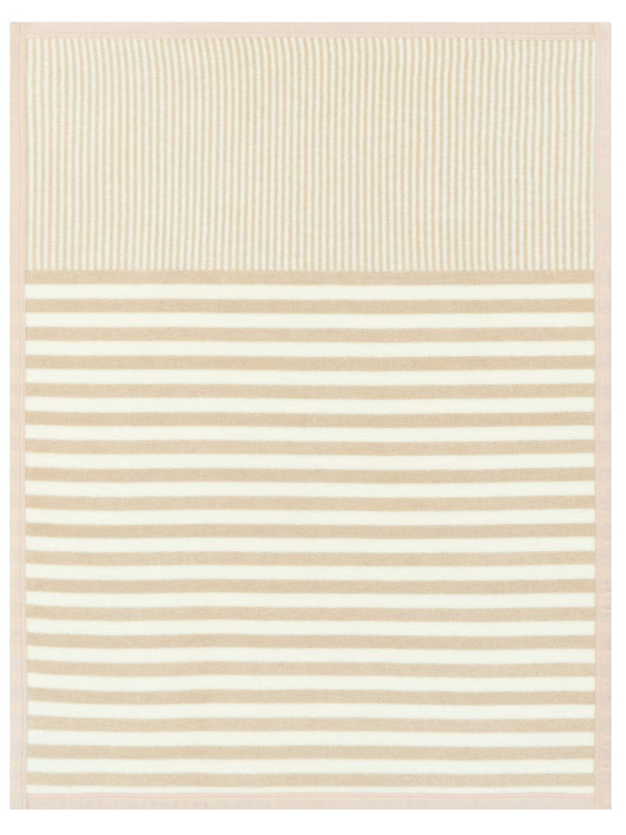Sweet Pea Stripe Oak Mini Blanket
