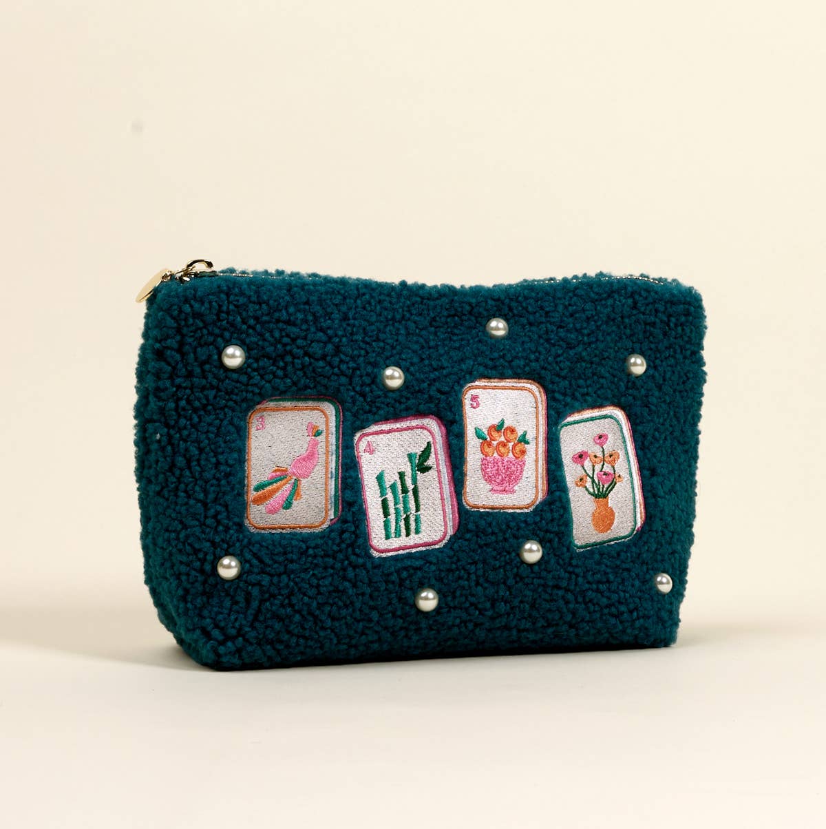 Teddy Pouch–It's Mahj Time