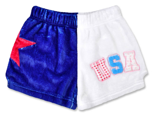 Theme USA Party Plush Shorts
