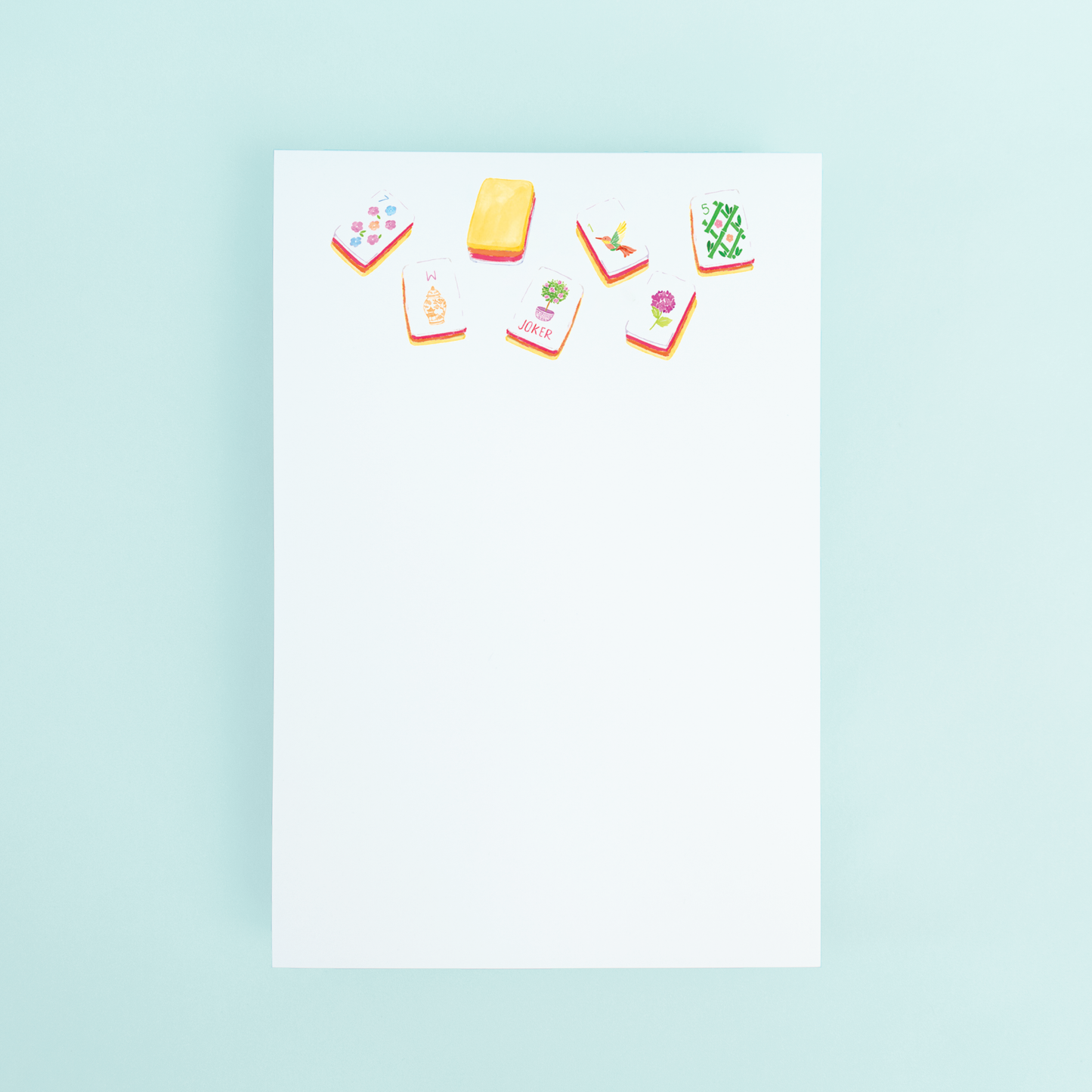 Sunset Mahjong Tiles Notepad