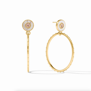 Colette Circle Earring - Champagne