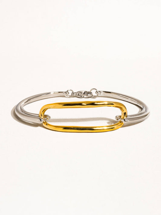 Lilith 18K Non-Tarnish Hoop Bracelet: Multi-Colored