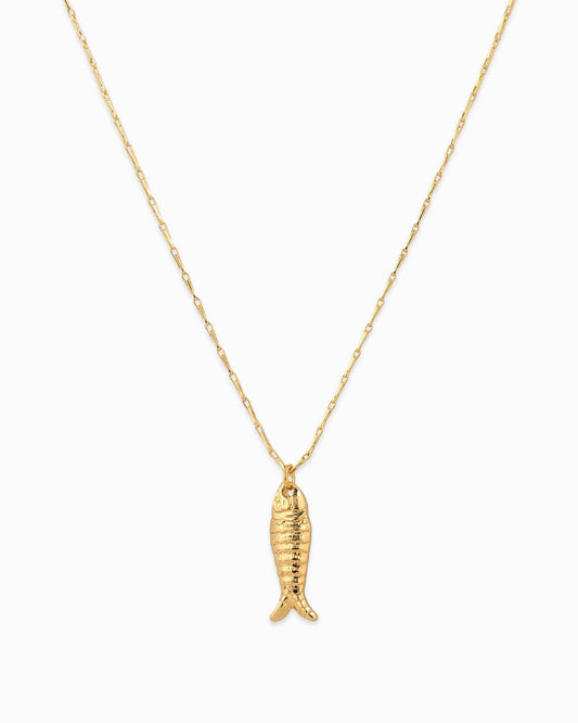 Sea Life Sardine Bar Chain Necklace