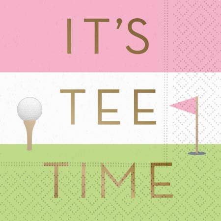 It's Tee Time Beverage Napkin