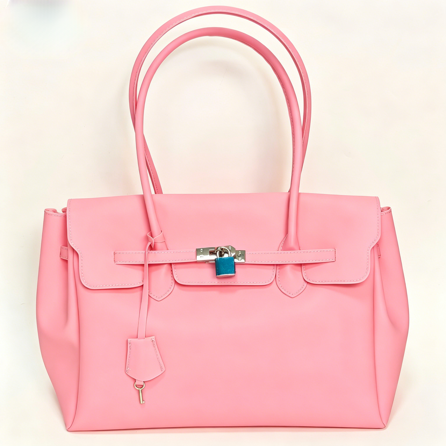 Jelly Tote Bag Waterproof Beach Shoulder Bag: Pink / M