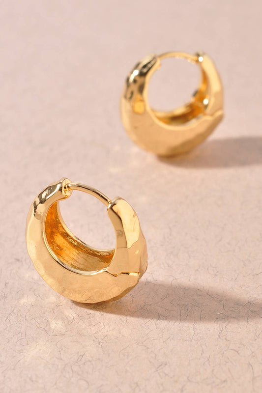 Chunky Gold Hoop Earrings: Gold