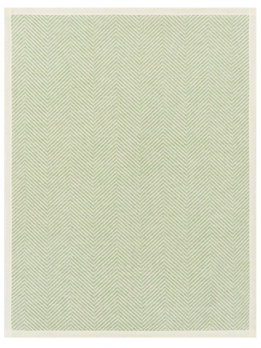 Harborview Herringbone Sprout Green Mini Blanket