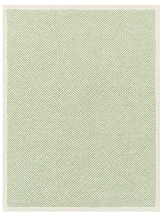 Harborview Herringbone Sprout Green Mini Blanket