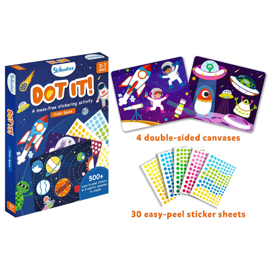Skillmatics Dot It Space No Mess Crafts Sticker Art for Kids