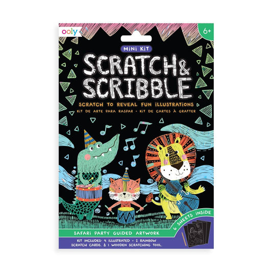 Scratch & Scribble: Mini Kit - Safari Party (7 PC Set)